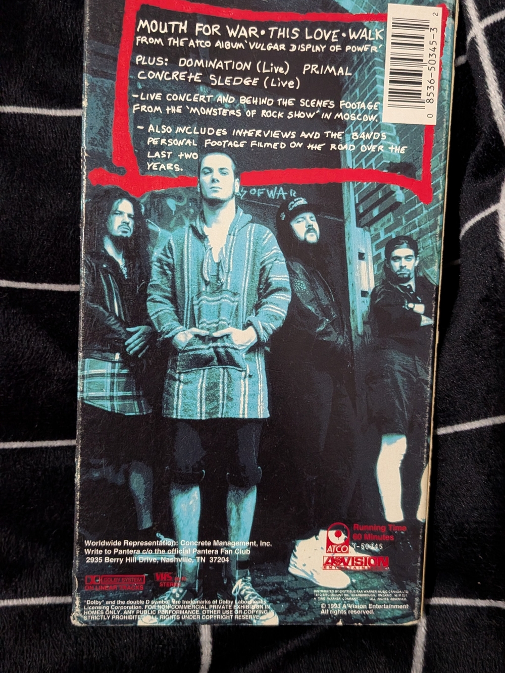 Vulgar Video- Pantera VHS Tape - Picture 2 of 3